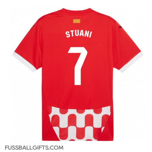 Girona Cristhian Stuani #7 Fußballbekleidung Heimtrikot 2024-25 Kurzarm